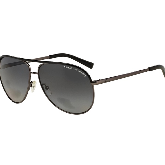ARMANI EXCHANGE AX2002 6006T3 Gunmetal Bk Grey Polarized Unisex Sunglasses - Picture 1 of 10